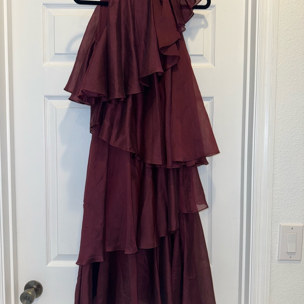 Anna October Burgundy Layered Dress, XS with tags